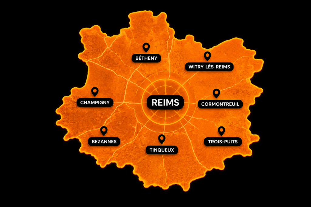 Carte de reims